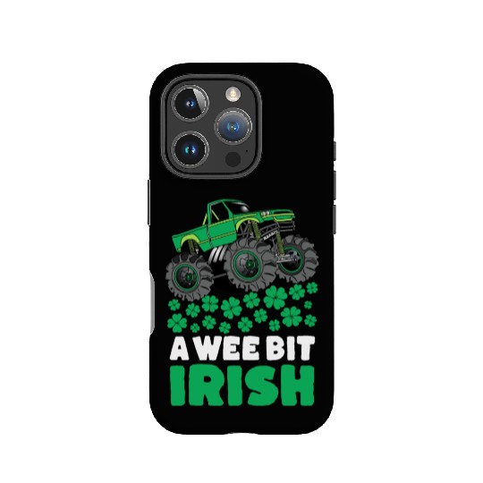 St Patricks Day A Wee Bit Irish T Rex Truck IPhone Cases