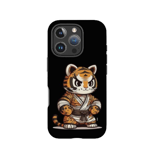a lion in a kimono IPhone Cases