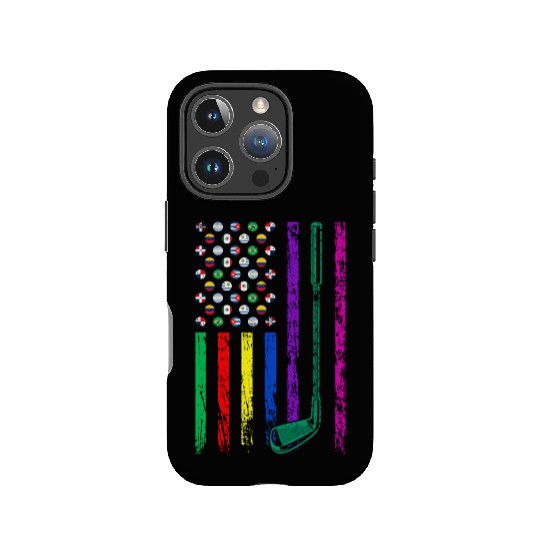 American Sports Flag Hispanic Heritage Month Golf IPhone Cases