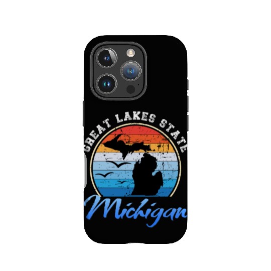 Michigan The Great Lakes State IPhone Cases