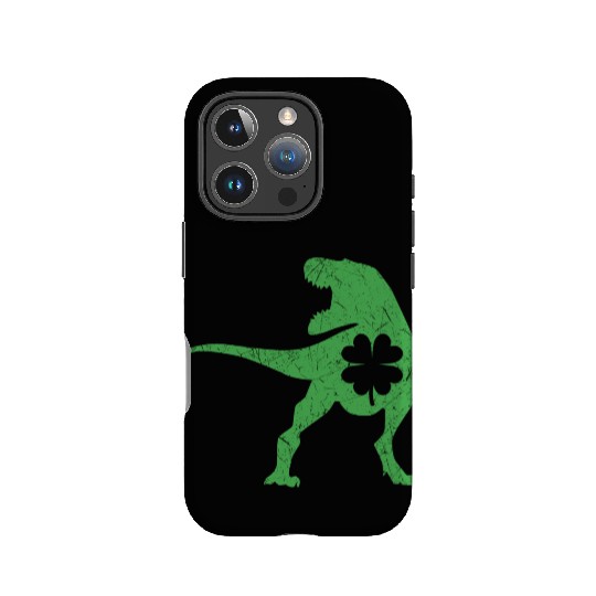 Tyrannosaurus T Rex Dinosaur St Patricks Day Irish IPhone Cases