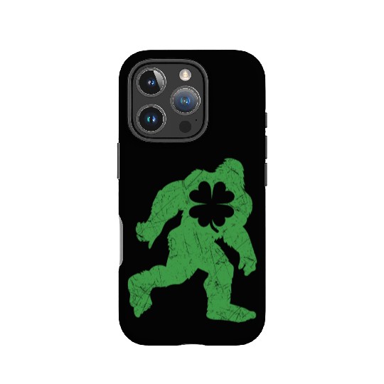 St Patricks Day Bigfoot Irish Sasqautch IPhone Cases