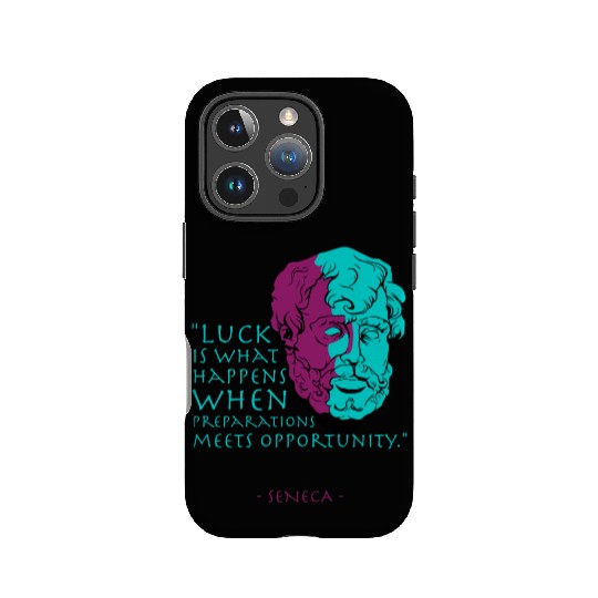 Seneca Stoic Philosophy Quote, Luck IPhone Cases