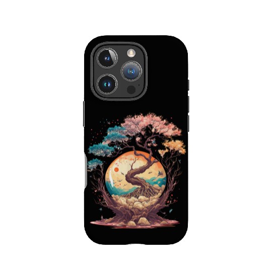 Japanese tree of life cherry blossom flowers Japan IPhone Cases