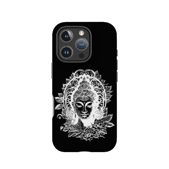 Meditating Buddha Enlightenment Portrait IPhone Cases