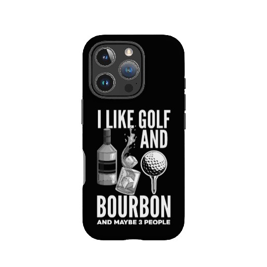 Golf Bourbon Whiskey Gift Golfer IPhone Cases