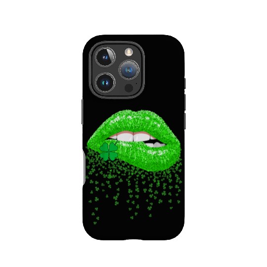 Lips Sexy Green Cool Irish Shamrock St Patricks Dy IPhone Cases