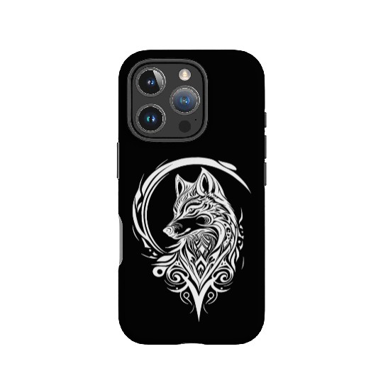 Pretty Wolf Portrait T Tattoo Style IPhone Cases
