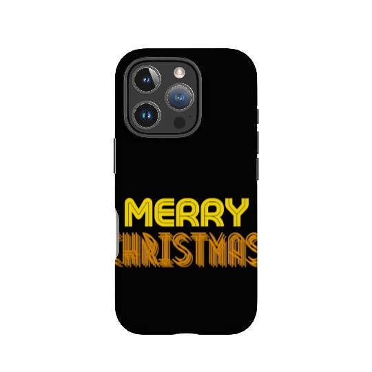 Merry Christmas Yellow Neon Colors IPhone Cases