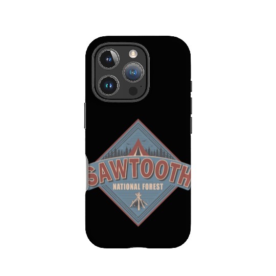 Sawtooth National Forest Idaho Vintage US Camping IPhone Cases