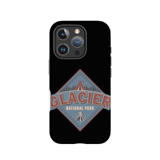 Glacier National Park Montana Vintage US Camping IPhone Cases