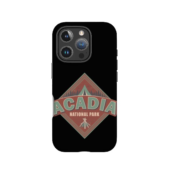 Acadia National Park Maine Vintage US Camping IPhone Cases