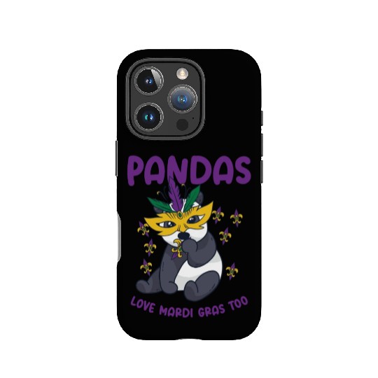 Mardi Gras Carnival Panda Mask Parade Costume IPhone Cases
