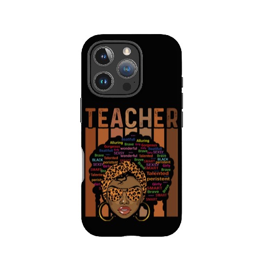 Black Smart Teacher Afro Love Melanin African IPhone Cases