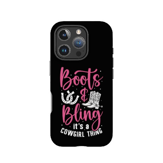 Boots And Bling It's A Cowgirl Thing IPhone Cases