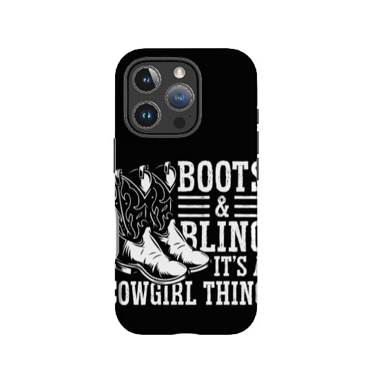 Boots And Bling It's A Cowgirl Thing IPhone Cases
