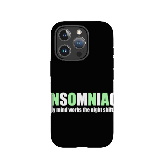 My mind works the night shift IPhone Cases