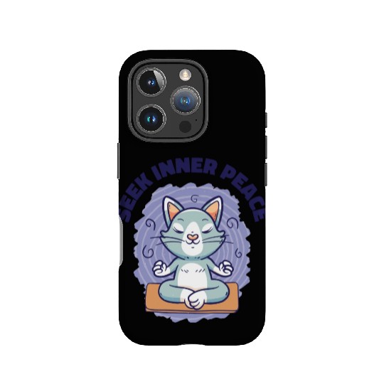 Serenity Cat Yoga Cat Owner Meditation Yoga Fan IPhone Cases