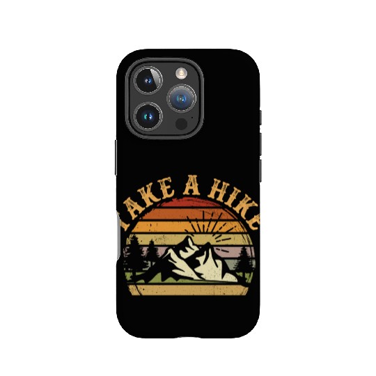 Take A Hike Retro Hiker Outdoors Camping Nature IPhone Cases