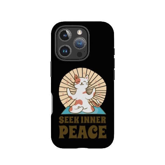 Serenity Cat Yoga Cat Owner Meditation Yoga Fan IPhone Cases