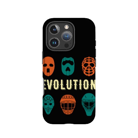 Ice Hockey Player Goalie Mask Evolution Goalkeeper IPhone Cases