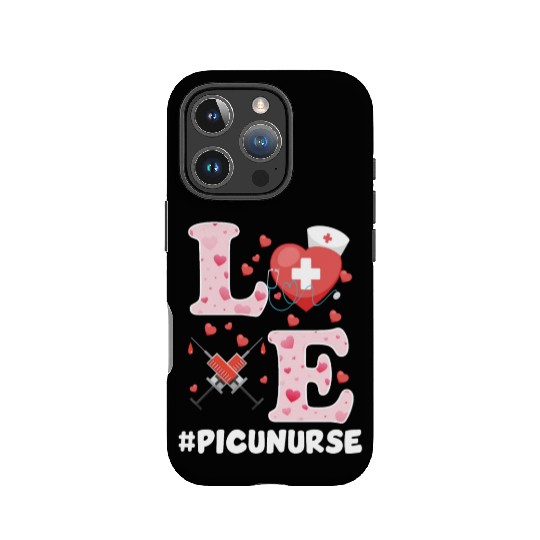 Cute PICU Nurse Valentines Day Design IPhone Cases