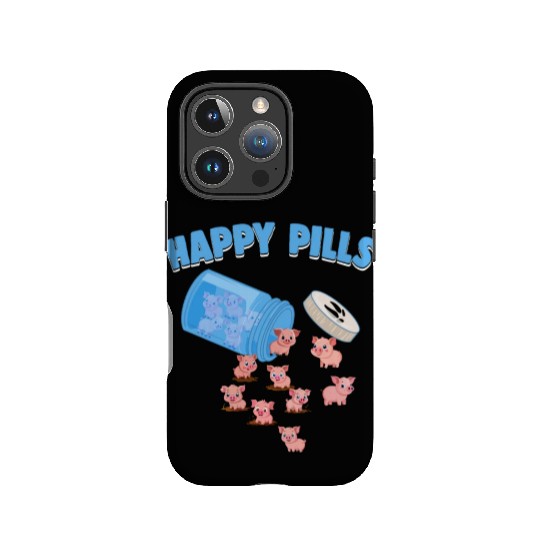 Happy Pills Farm Animal Funny Pig Lovers Humor IPhone Cases