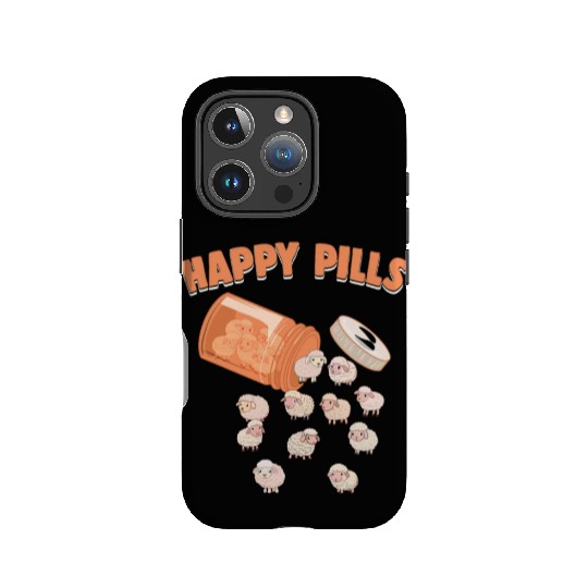 Happy Pills Sheep Funny Farm Animal Lovers Humor IPhone Cases