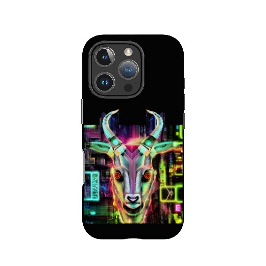 Neon Baphomet IPhone Cases