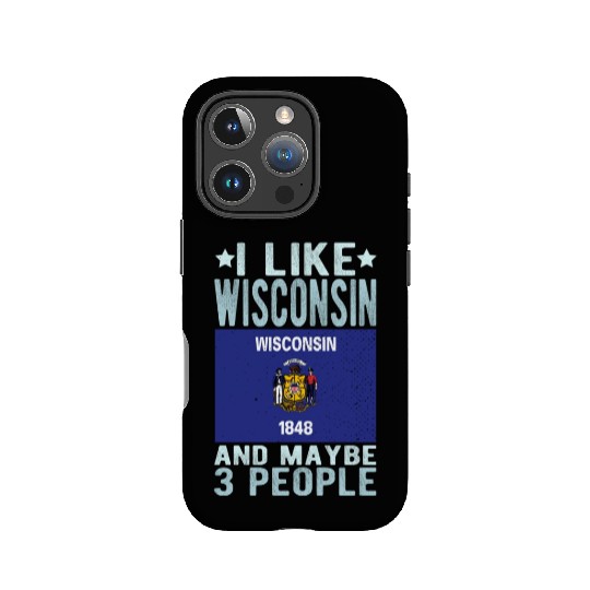 Wisconsin Flag US State IPhone Cases