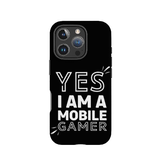 'Yes, I am a Mobile Gamer' - (White) Design IPhone Cases