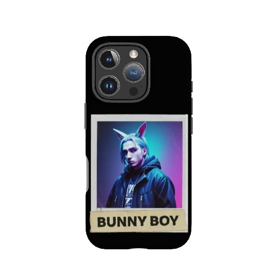 Bunny Boy Card Design IPhone Cases