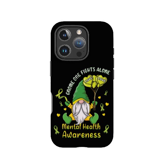Gnomes May Green Mental Health Awareness Month IPhone Cases