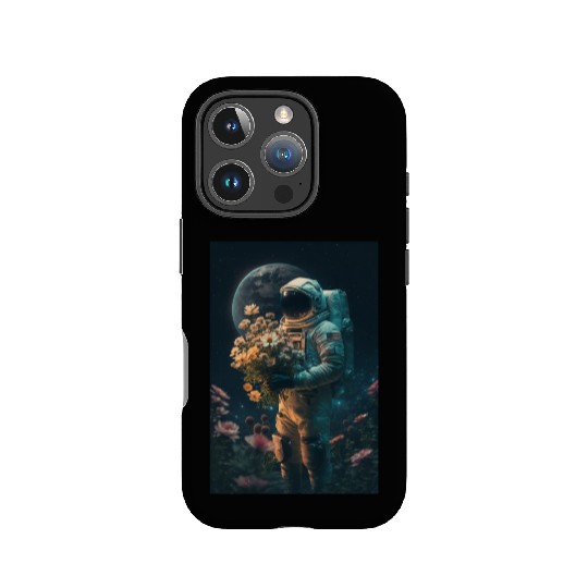 Astronaut Gazing at Stars Surreal Sci-Fi Universe IPhone Cases