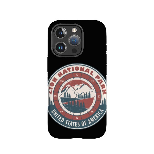 Zion National Park United States Vintage Hiking IPhone Cases