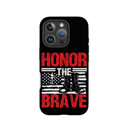 Soldier honor the brave military army veteran IPhone Cases