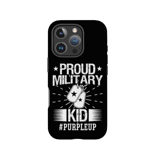 Soldier proud military kid #purpleup army veteran IPhone Cases