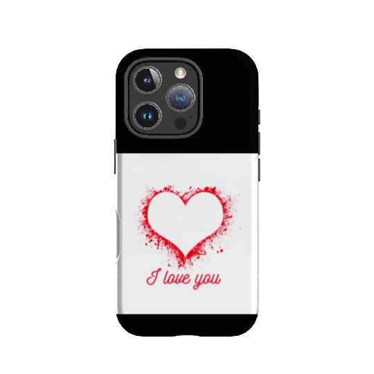 Red heart for lovers IPhone Cases