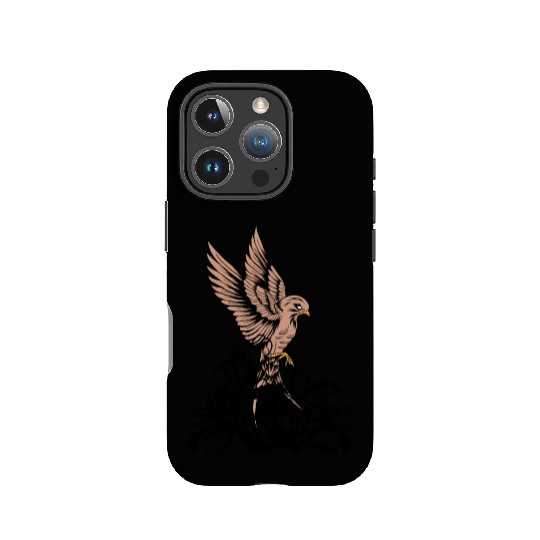 Sparrow with Moon Vector Illustration 20650054 108 IPhone Cases