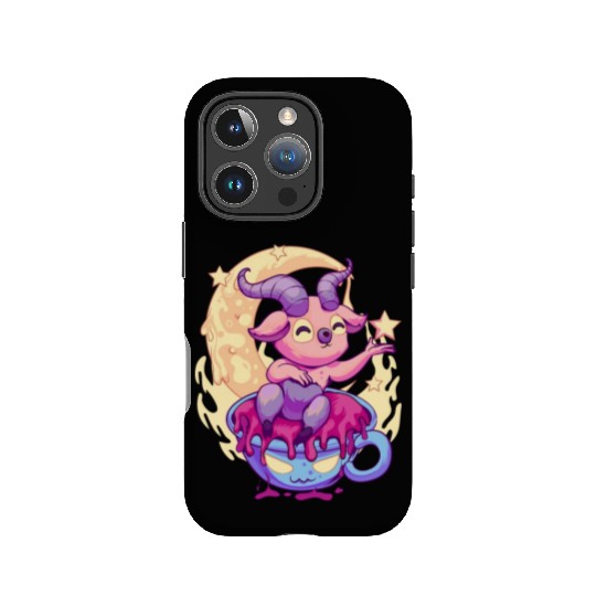 Pastel Goth Kawaii Baphomet Tea IPhone Cases