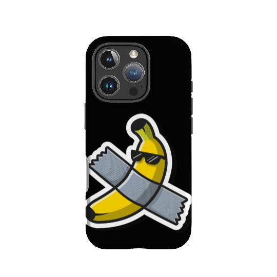 Cute Banana Art Using Glasses IPhone Cases