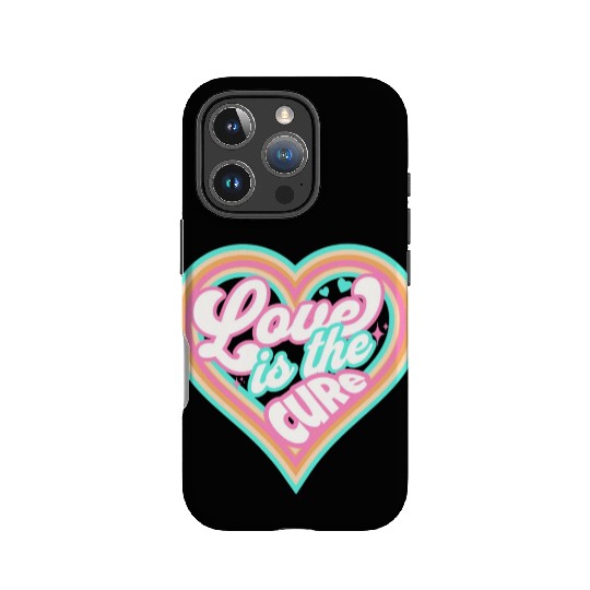 LOVE IS THE CURE (pink) IPhone Cases