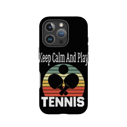Keep Calm And Play Tennis Ball Sports vintage IPhone Cases
