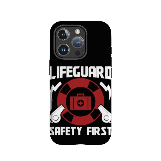Lifeguard safety first pool guard sea rescuer IPhone Cases