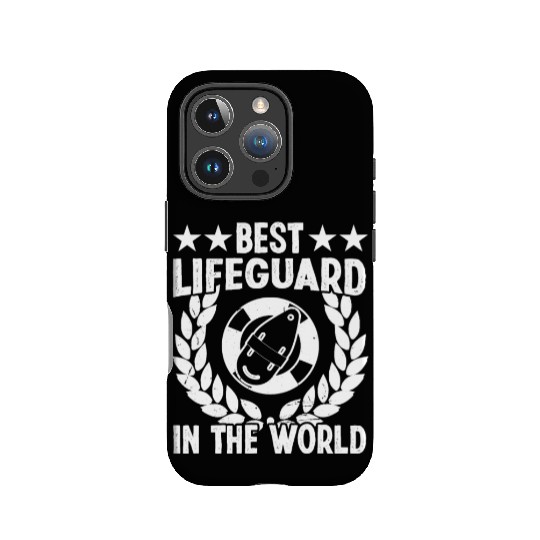 Best lifeguard in world swimming pool guard IPhone Cases