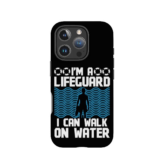 Lifeguard can walk on water swimming pool guard IPhone Cases