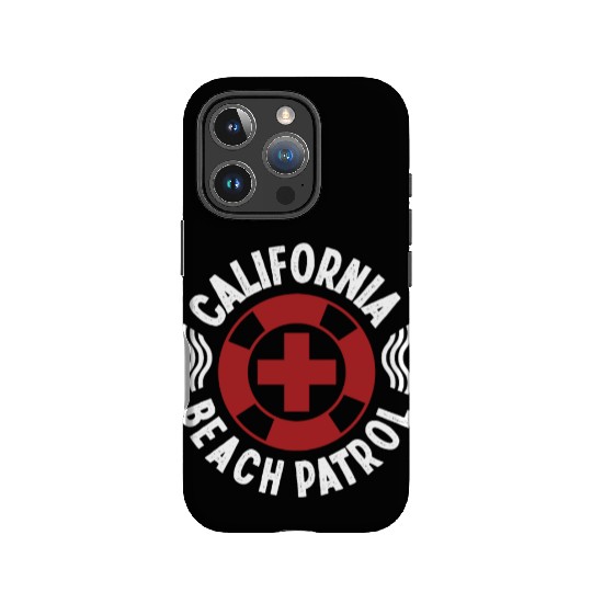 Lifeguard california beach patrol pool guard IPhone Cases