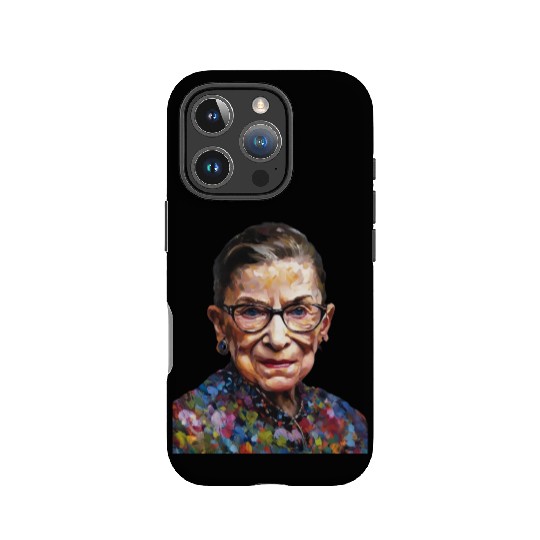 Ruth Bader Ginsburg portrait in a Monet style IPhone Cases