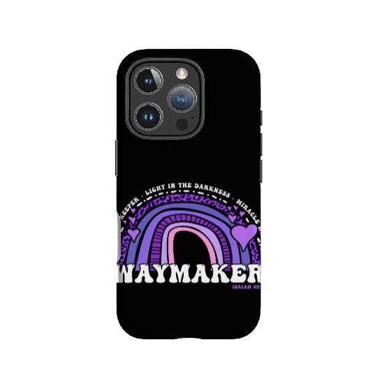 Waymaker Promise Keeper Miracle Worker - Jesus IPhone Cases
