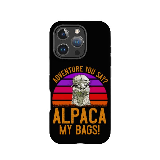 Alpaca my Bags Mountaineer funny Hiking IPhone Cases
